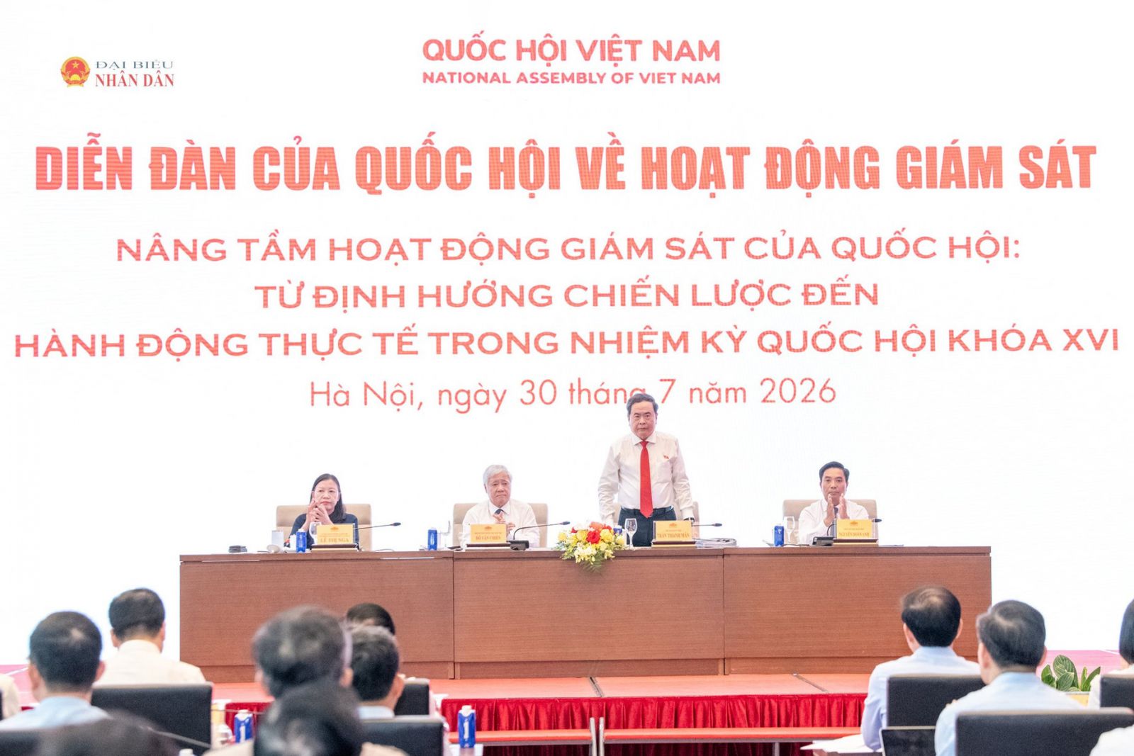 Chủ tịch Quốc hội Trần Thanh Mẫn chủ trì Diễn đàn của Quốc hội về hoạt động giám sát