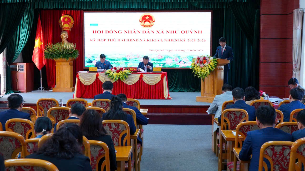 HĐND xã Như Quỳnh:  Tổ chức Kỳ họp thứ Hai  HĐND xã khóa I, nhiệm kỳ 2021 - 2026
