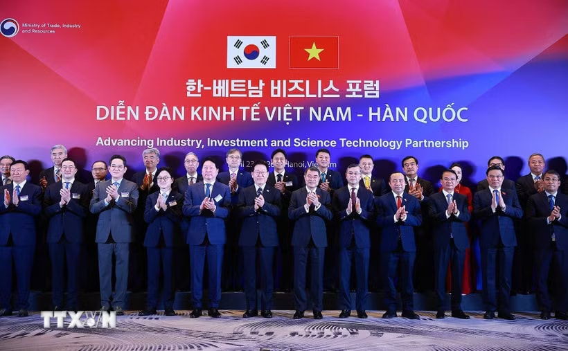 Thủ tướng Lê Minh Hưng và Tổng thống Hàn Quốc cùng dự Diễn đàn kinh tế Việt Nam – Hàn Quốc