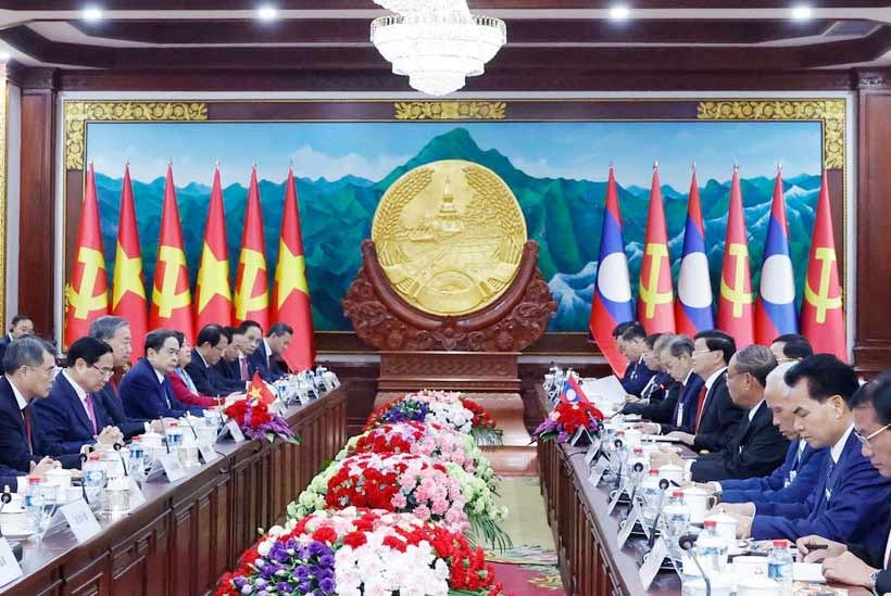 Tổng Bí thư Tô Lâm và Tổng Bí thư, Chủ tịch nước Lào hội đàm