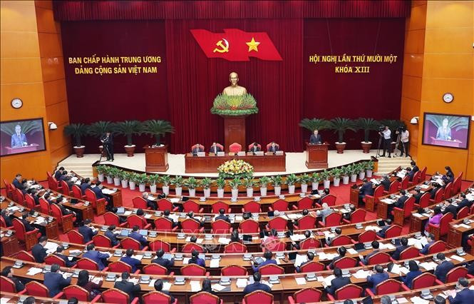 Thông cáo báo chí về ngày làm việc thứ hai Hội nghị Ban Chấp hành Trung ương Đảng lần thứ 11 khóa XIII