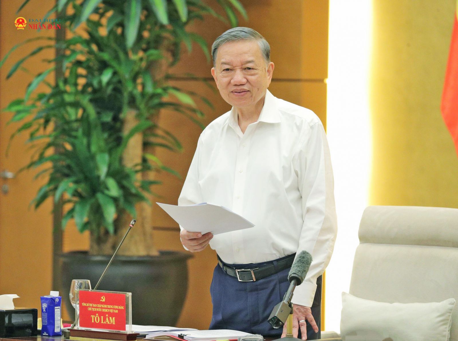 Tổng Bí thư, Chủ tịch nước Tô Lâm chủ trì Hội nghị thông qua dự thảo kết quả kiểm tra, giám sát đợt 3 đối với Ban Thường vụ Đảng ủy Quốc hội