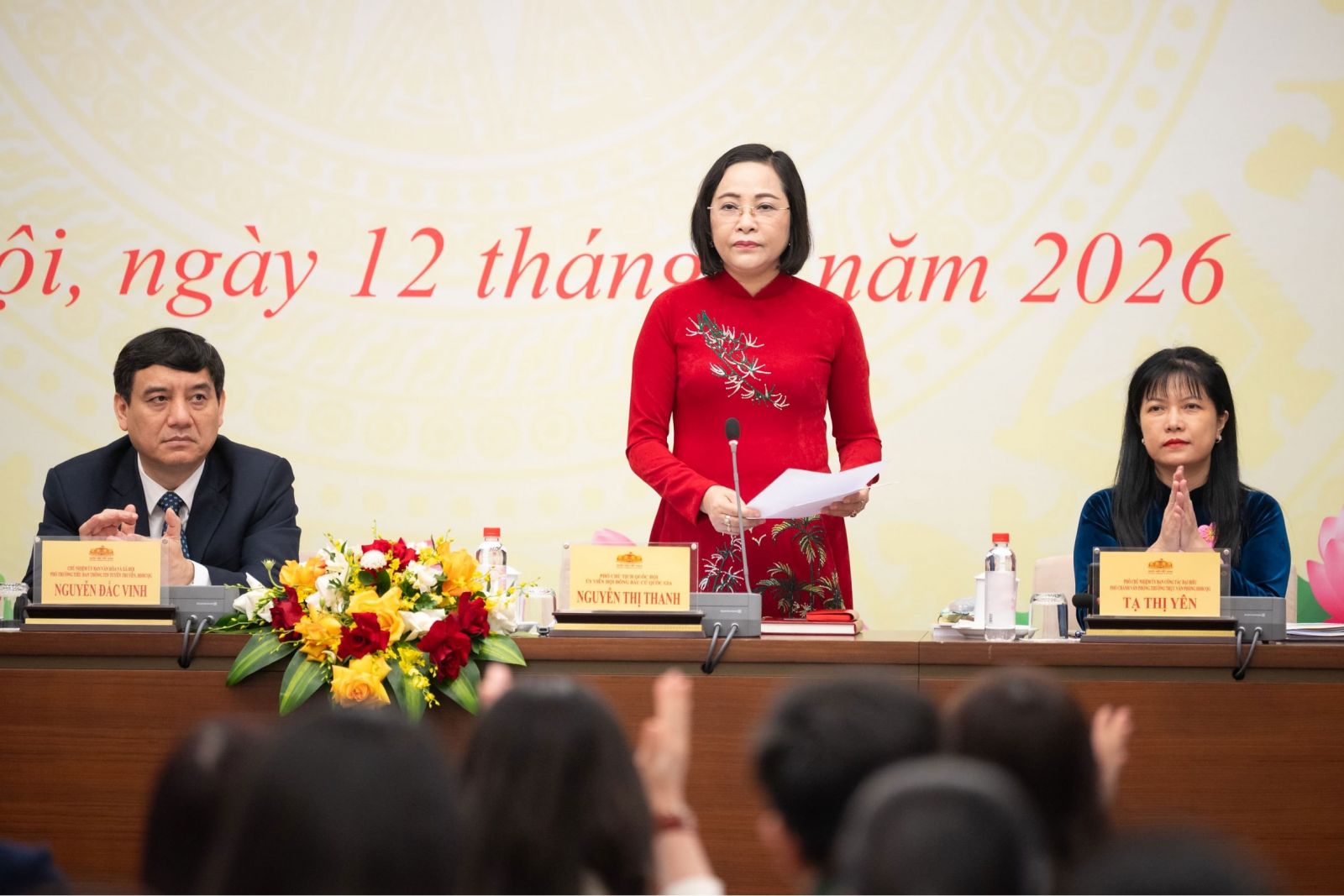 Phó Chủ tịch Quốc hội Nguyễn Thị Thanh chủ trì họp báo về bầu cử đại biểu Quốc hội và đại biểu HĐND các cấp nhiệm kỳ 2026 – 2031
