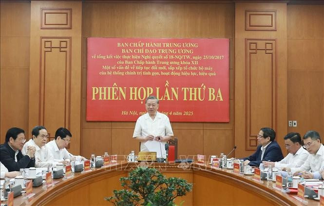 Tổng Bí thư Tô Lâm: Các cơ quan, đơn vị, tổ chức trước, trong và sau sắp xếp phải đảm bảo hoạt động thông suốt