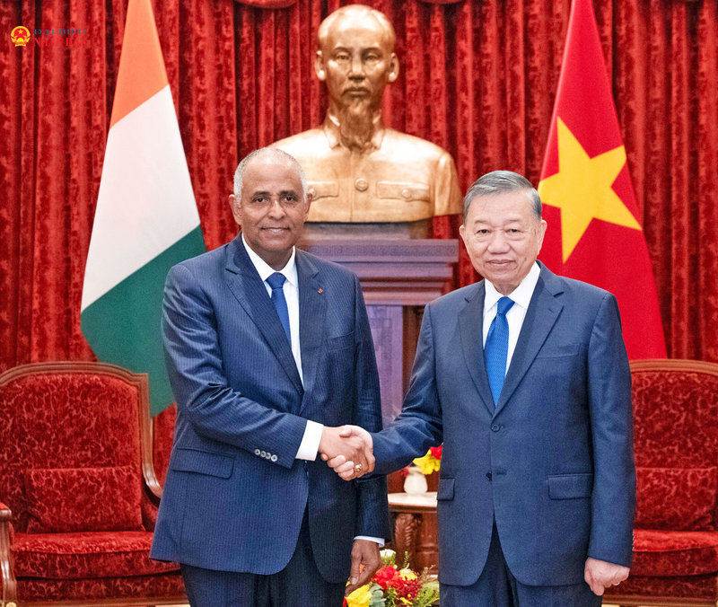 Tổng Bí thư, Chủ tịch nước Tô Lâm tiếp Chủ tịch Quốc hội Cộng hòa Bờ Biển Ngà