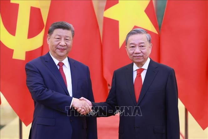 Tổng Bí thư Tô Lâm hội đàm với Tổng Bí thư, Chủ tịch nước Trung Quốc Tập Cận Bình.