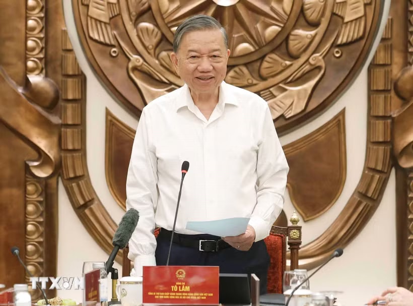 Tổng Bí thư, Chủ tịch nước Tô Lâm làm việc với Văn phòng Chủ tịch nước