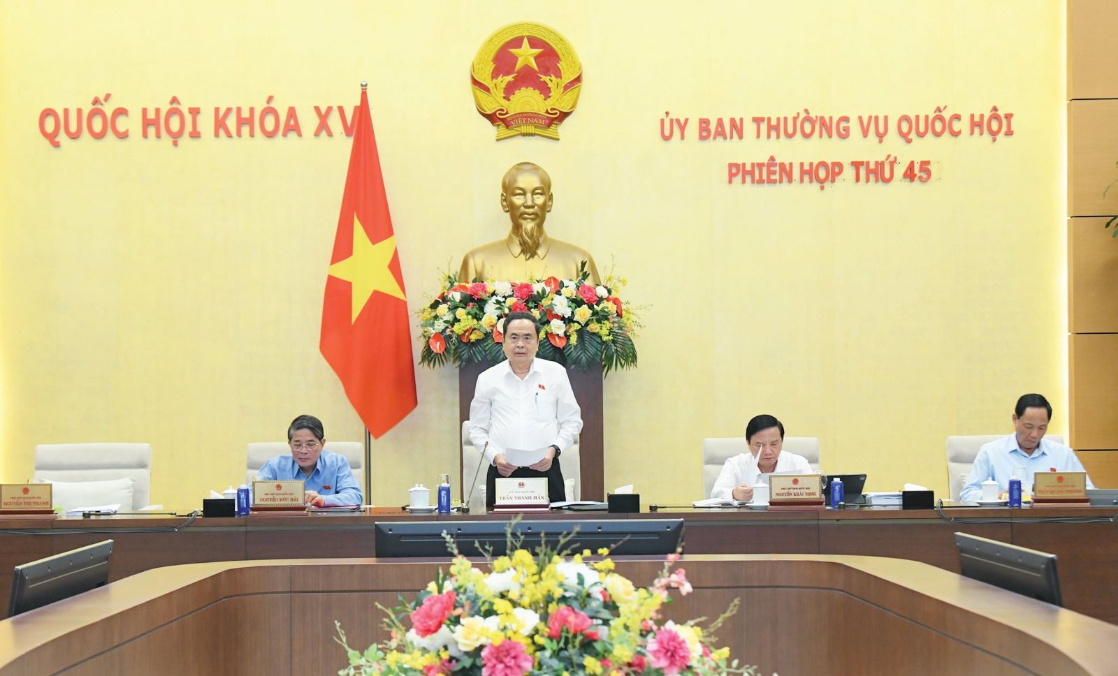 Khai mạc Phiên họp thứ 45 của Ủy ban Thường vụ Quốc hội
