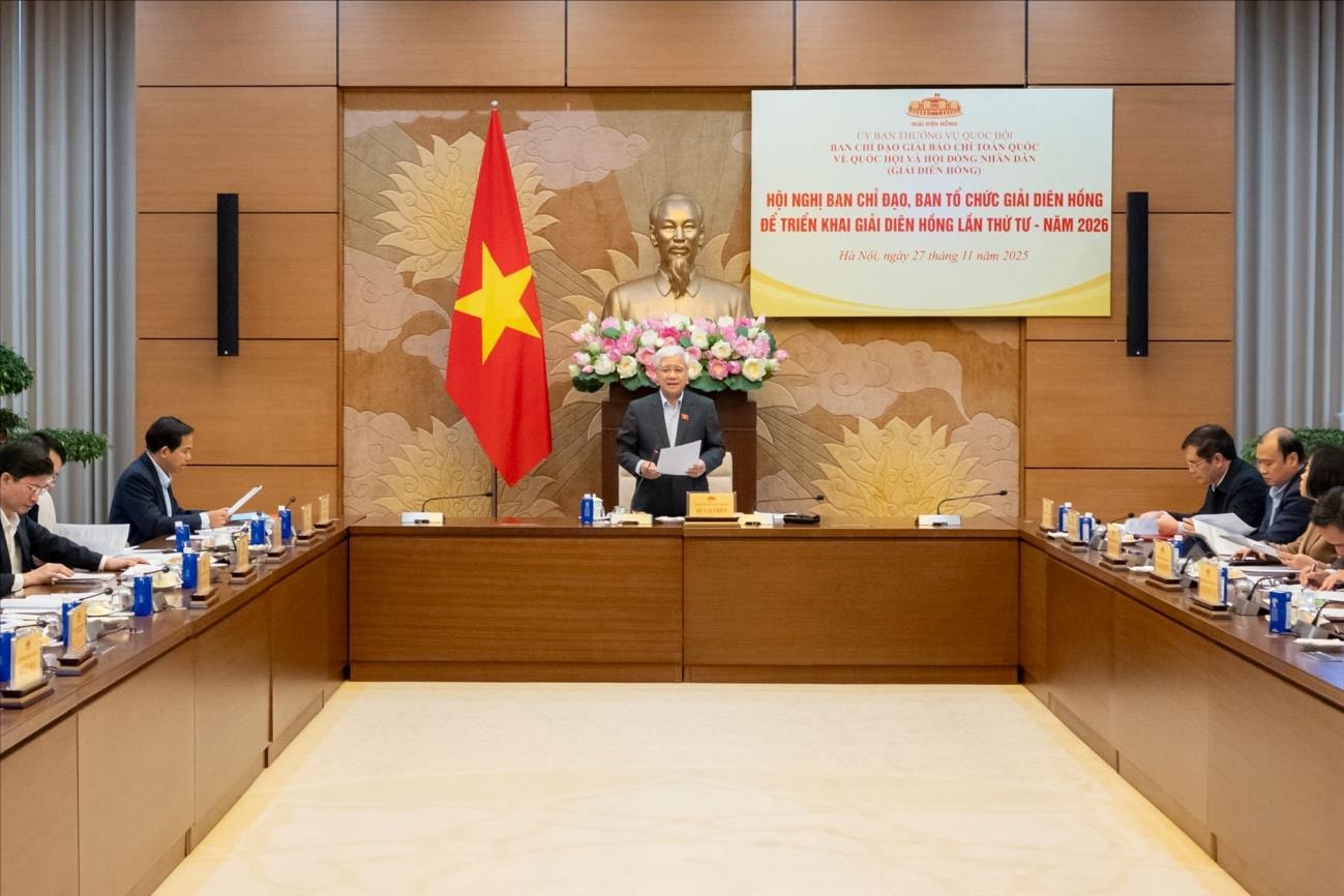 Phó Chủ tịch Thường trực Quốc hội Đỗ Văn Chiến chủ trì Hội nghị Ban Chỉ đạo, Ban Tổ chức Giải Diên Hồng