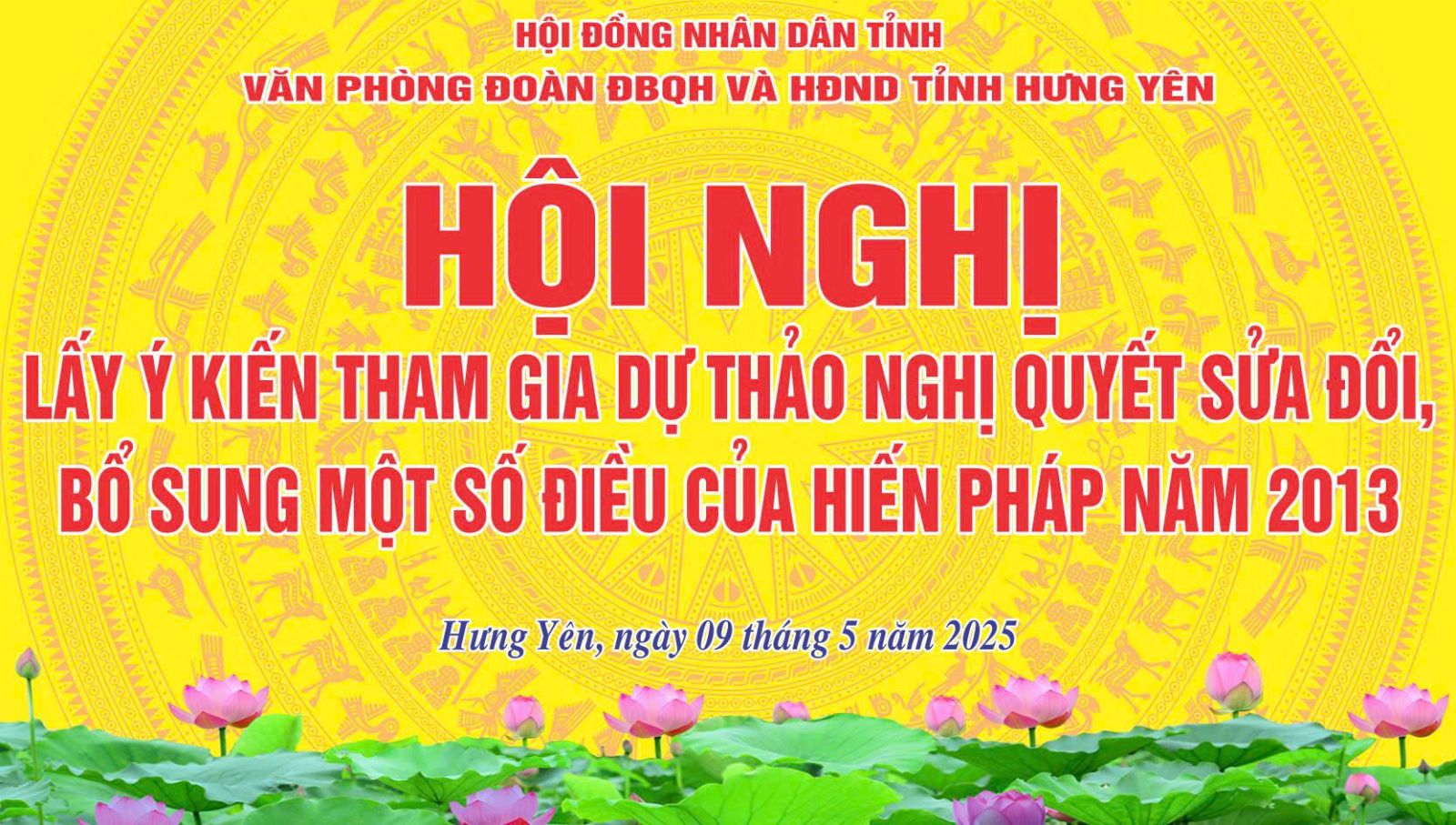 Văn phòng Đoàn ĐBQH và HĐND tỉnh: Tổ chức Hội nghị lấy ý kiến góp ý dự thảo sửa đổi Hiến pháp năm 2013