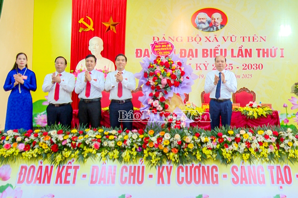 Đại hội đại biểu Đảng bộ xã Vũ Tiên, nhiệm kỳ 2025 - 2030