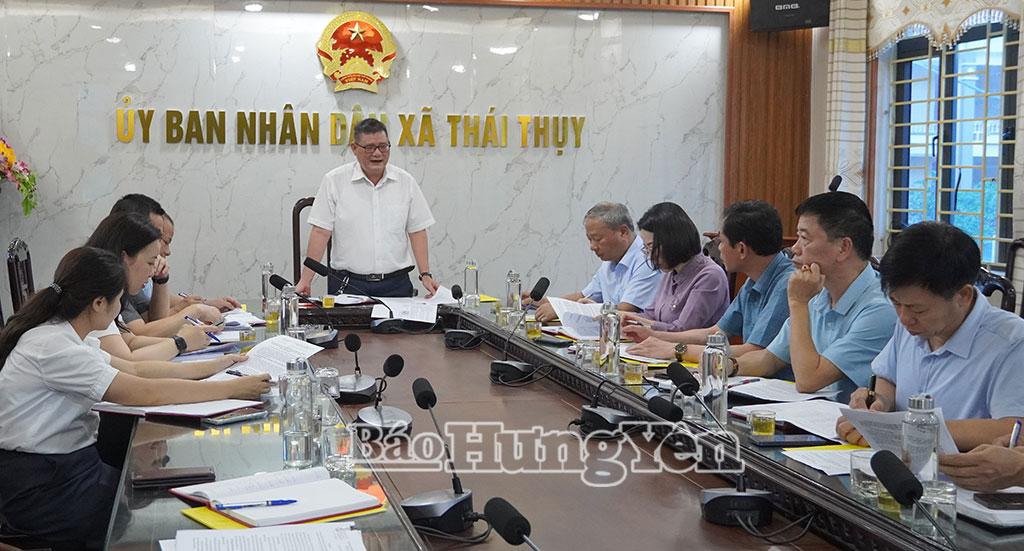 Xã Thái Thuỵ: Đẩy nhanh tiến độ các dự án trọng điểm và giải ngân vốn đầu tư công
