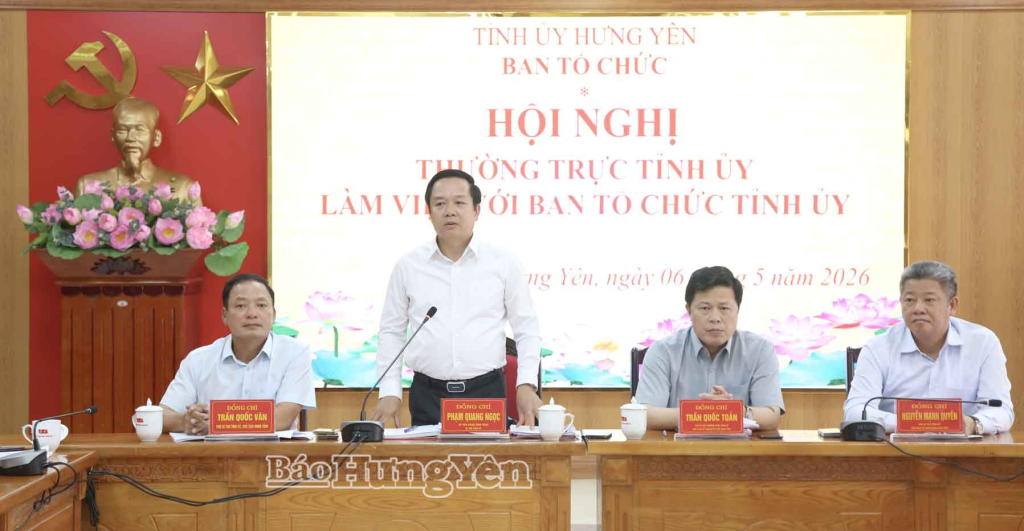 Ban Tổ chức Tỉnh uỷ cần tiếp tục chủ động thay đổi tư duy, phương pháp làm việc đáp ứng yêu cầu, nhiệm vụ trong giai đoạn hiện nay