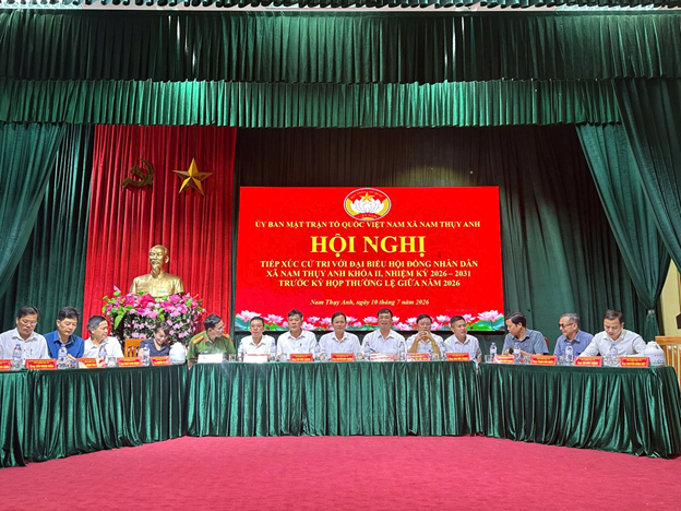 Đại biểu HĐND xã Nam Thụy Anh tiếp xúc cử tri trước Kỳ họp thường lệ giữa năm 2026