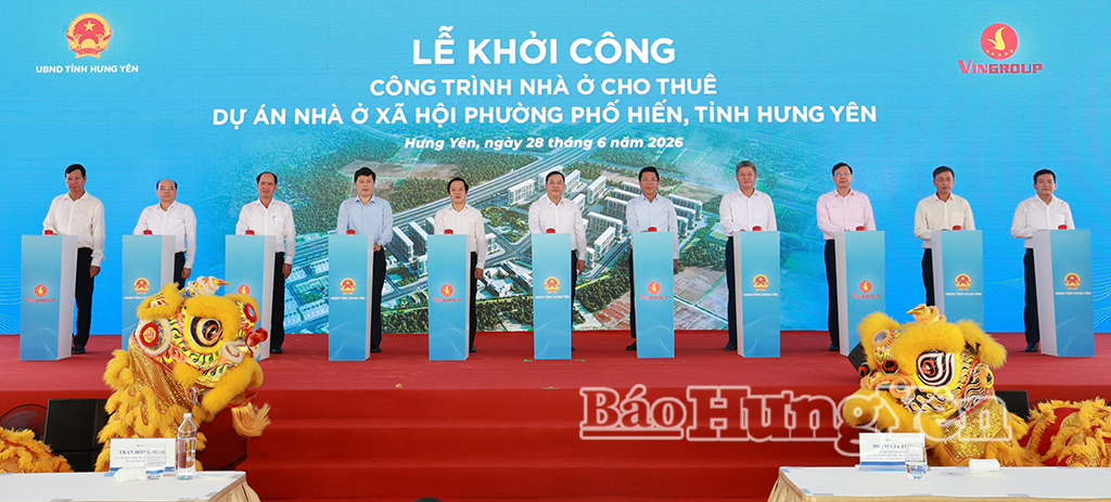 Khởi công công trình nhà ở cho thuê thuộc Dự án Nhà ở xã hội phường Phố Hiến