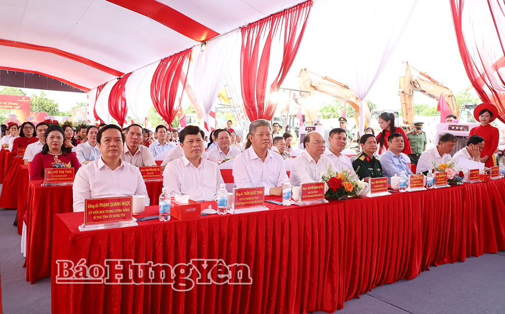 Khởi công Dự án Nhà ở cho lực lượng vũ trang Công an nhân dân tại xã Tân Hưng, tỉnh Hưng Yên