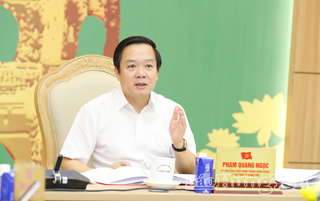 Ban Thường vụ Tỉnh ủy cho ý kiến nhiều nội dung quan trọng (ngày 13/8)