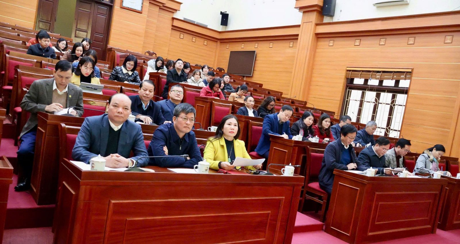Hội nghị lấy ý kiến cử tri nơi công tác đối với người được giới thiệu ứng cử đại biểu Quốc hội khóa XVI và đại biểu HĐND tỉnh khóa XVIII, nhiệm kỳ 2026-2031